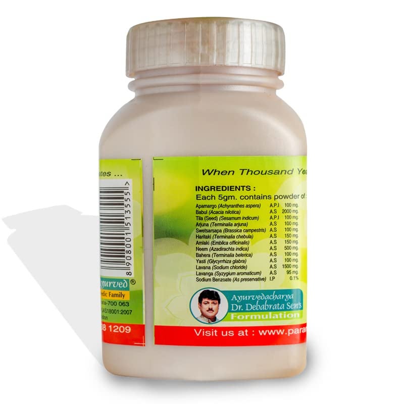 Parampara Ayurved Sudanto Dust Herbal Oral Care Powder | Ayurvedic Toothpaste Powder | Fight Bacteria Soothe Gum Inflammation Freshen Breath Support Overall Dental Health | 300g - Image 3