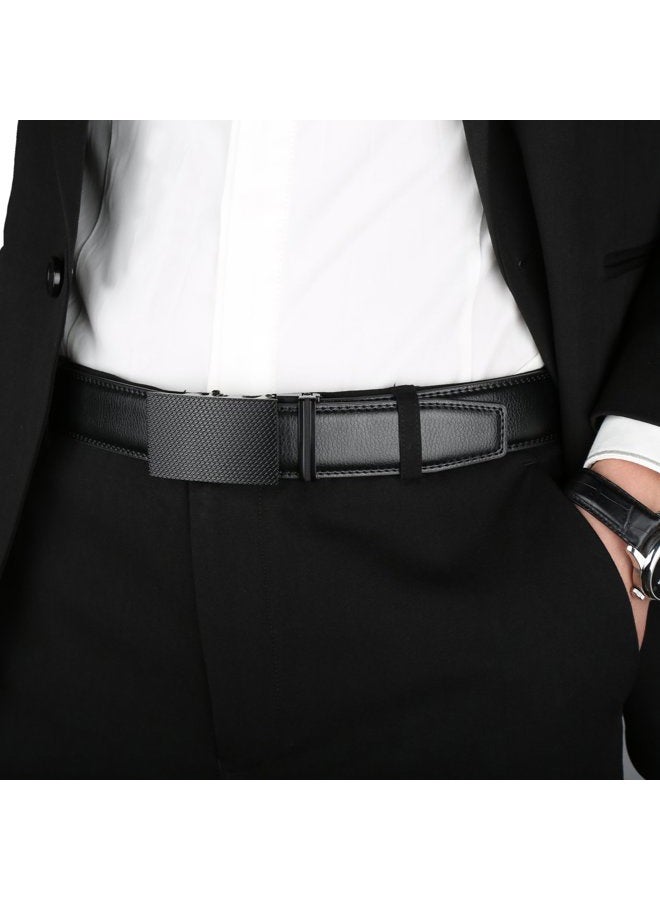 Lavemi Dante Men's Real Leather Ratchet Dress Belt with Automatic Buckle-Elegant Gift Box(55-0030) - Image 5