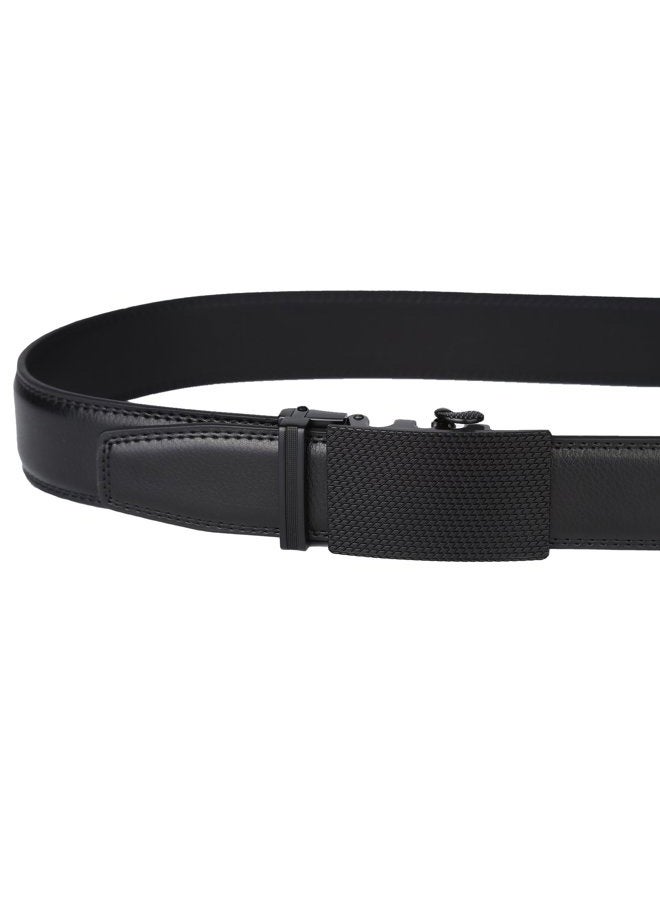 Lavemi Dante Men's Real Leather Ratchet Dress Belt with Automatic Buckle-Elegant Gift Box(55-0030) - Image 4