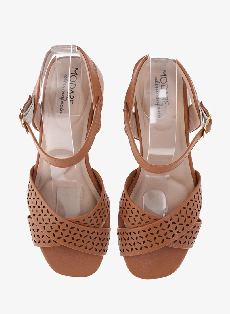 Modare Camel Modare Women’s Flat Sandals with Back Strap – Secure Fit and Lightweight Daily Wear for Women | Best Price UAE