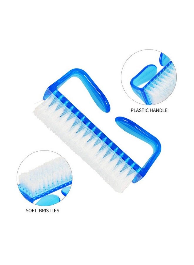Fameza FAMEZA 4Pcs Handle Grip Nail Brush Fingernail Cleaner Pedicure Scrub - Image 3