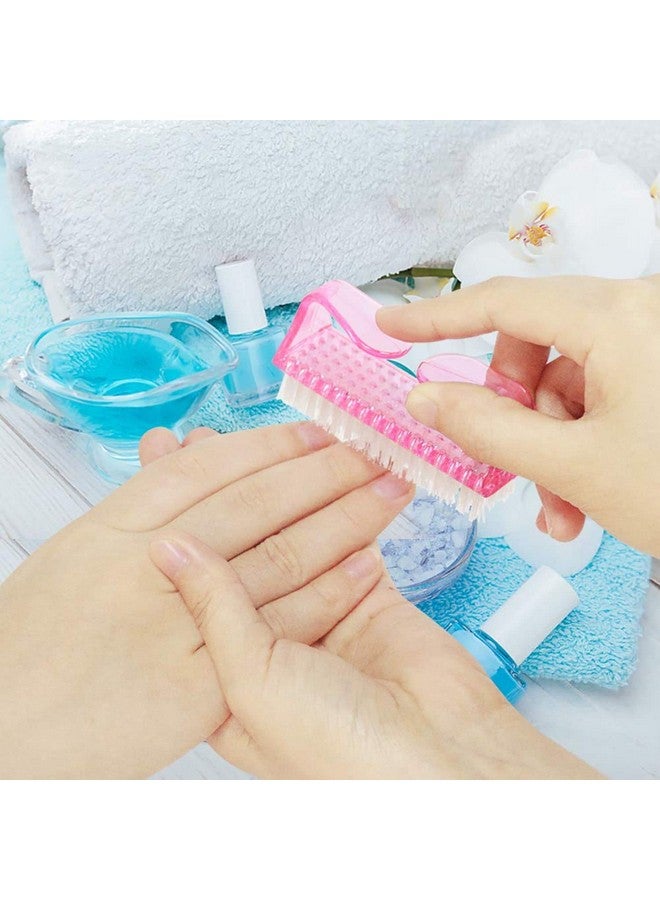 Fameza FAMEZA 4Pcs Handle Grip Nail Brush Fingernail Cleaner Pedicure Scrub - Image 4