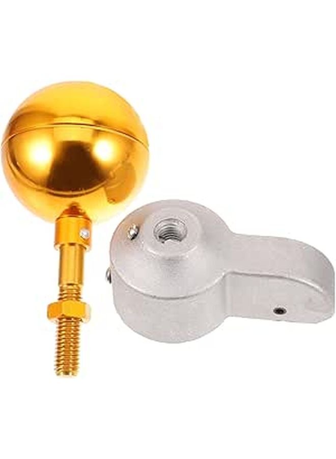 Heavy Duty Aluminum Flagpole Cap Pulley Truck Kit 2pcs with Top Ball Replacement - Image 1