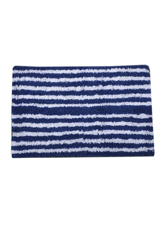 AAZEEM Absorbent Door Mat for Indoor Entrance Non Slip Mat for Front Door Entryway, Soft Cotton Home Floor Carpet, Floor Mats for Home, Kitchen Floor Mat 55x35cm Rectangular, Blue Color | - Image 2