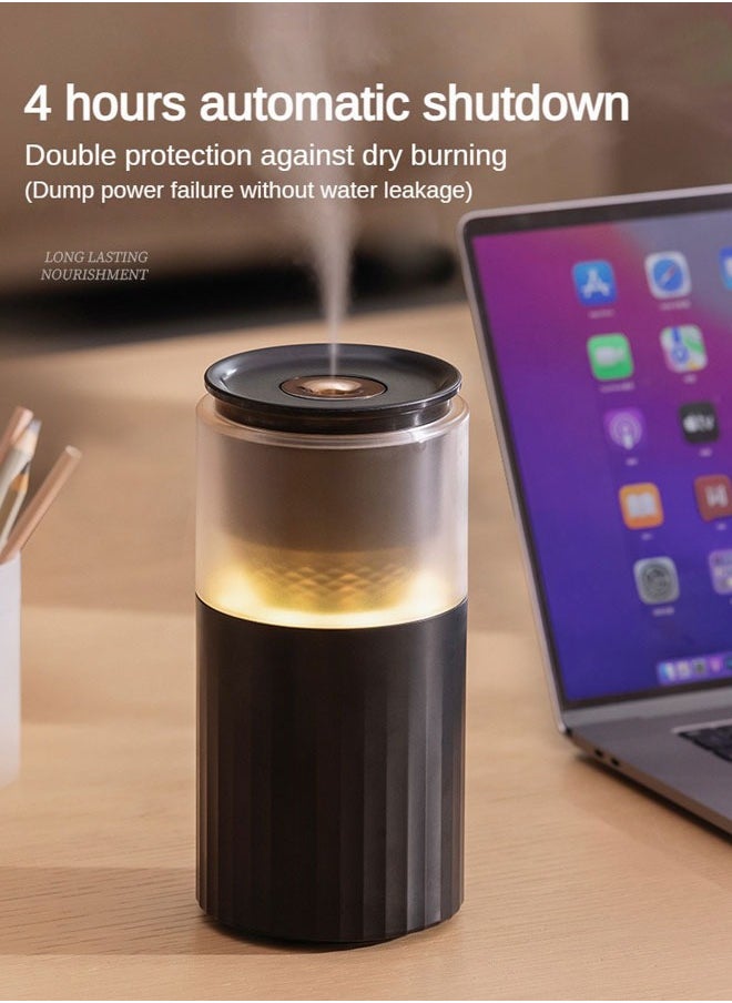 Generic - USB Rechargeable Humidifier 250ml with Adjustable Night Light, Ideal for Home, Office, and Car Use, White - Image 1