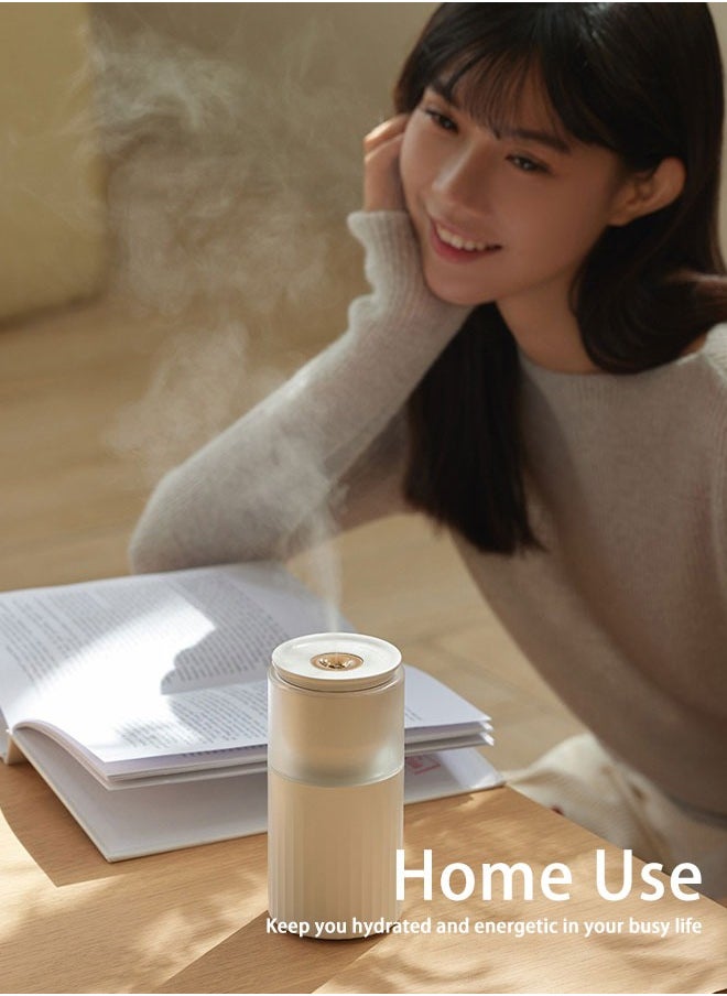 Generic - USB Rechargeable Humidifier 250ml with Adjustable Night Light, Ideal for Home, Office, and Car Use, White - Image 1