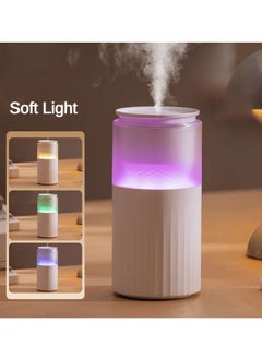 Generic USB Rechargeable Humidifier 250ml with Adjustable Night Light, Ideal for Home, Office, and Car Use, White  - Image 3