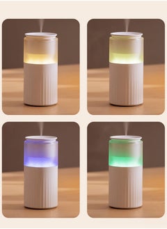 Generic USB Rechargeable Humidifier 250ml with Adjustable Night Light, Ideal for Home, Office, and Car Use, White  - Image 4