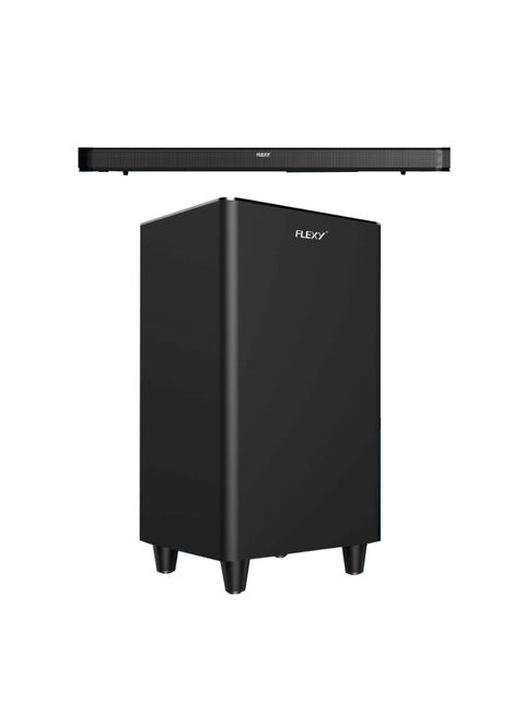 FLEXY Wireless Subwoofer – 9800W Max, 160W Output, 8" Driver, Extra Bass, Bluetooth, ARC, Optical, USB Inputs, TV & Multi-Device Compatible, 2.1 Channel, Flexible Placement