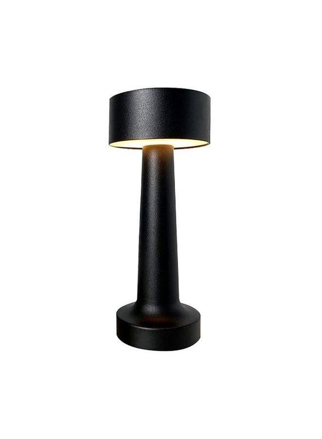 HOMESTAR Portable LED Table Desk Lamp Bedside Night Light with Touch Sensor 3 Color Rechargeable Cordless Lamp for Kids Nursery Dimming for Home Bedroom Nursery Restaurant Bar Black  - Image 3