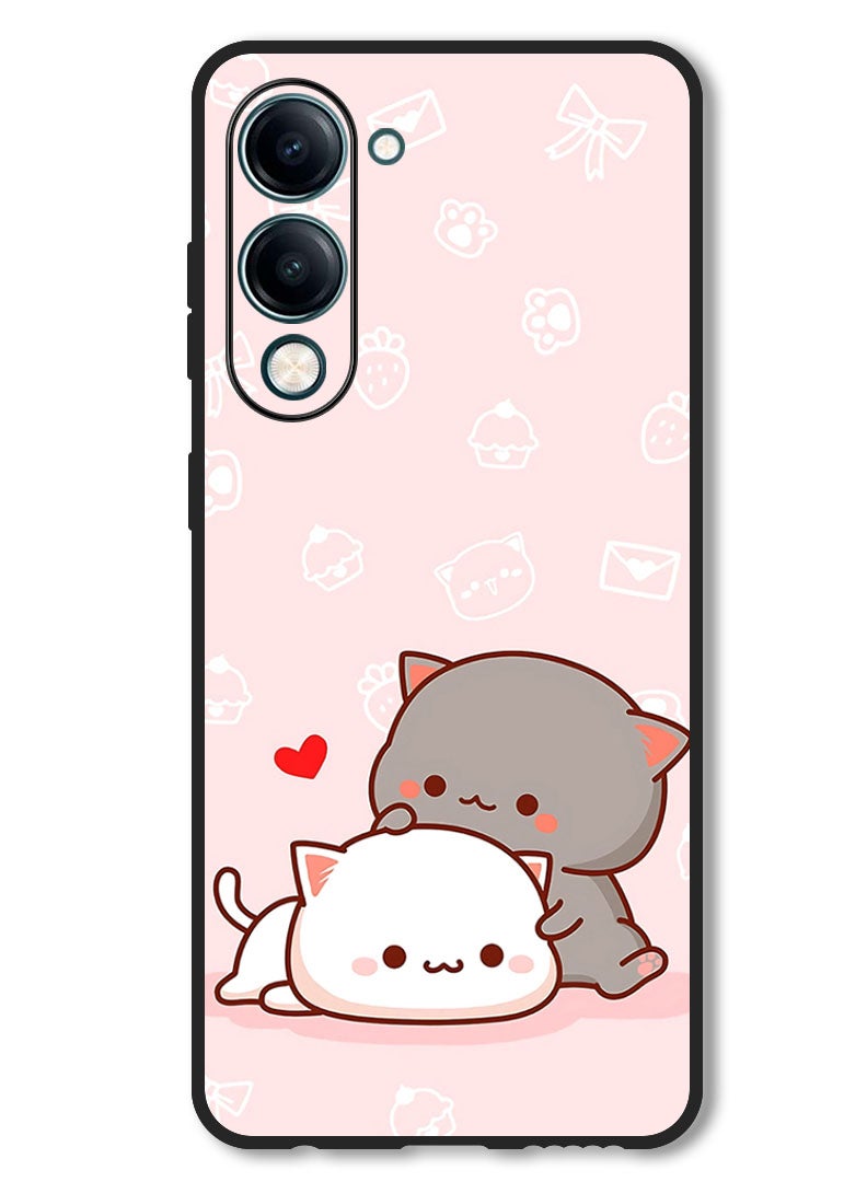 Theodor Case Compatible with Vivo Y29s Protection Shockproof Bumper Cover Cat Lovers - Image 1