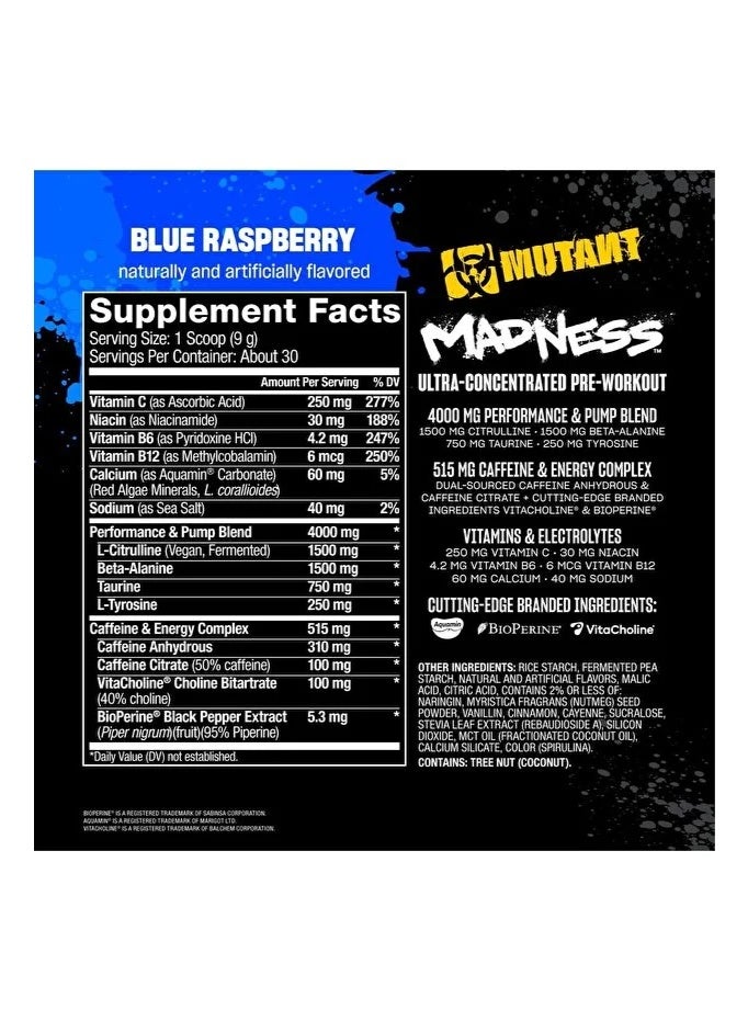 MUTANT MADNESS 270G/30 SERVE BLUE RASPBERRY - Image 2