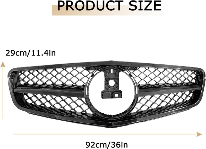 DIBON AUTO W204 AMG Style Front Grille for Mercedes Benz - Image 2