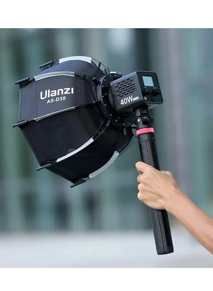 يولانزي Ulanzi 30cm Octagonal Softbox With Mini Bowens Mount And Grid  - Image 3