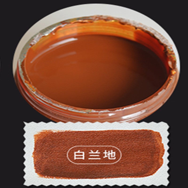 Leather Dye Repair Cream Sofa Jacket Restorer Black Shoe Polish Brandy color paste [can be modified to fill wear scratches]] 