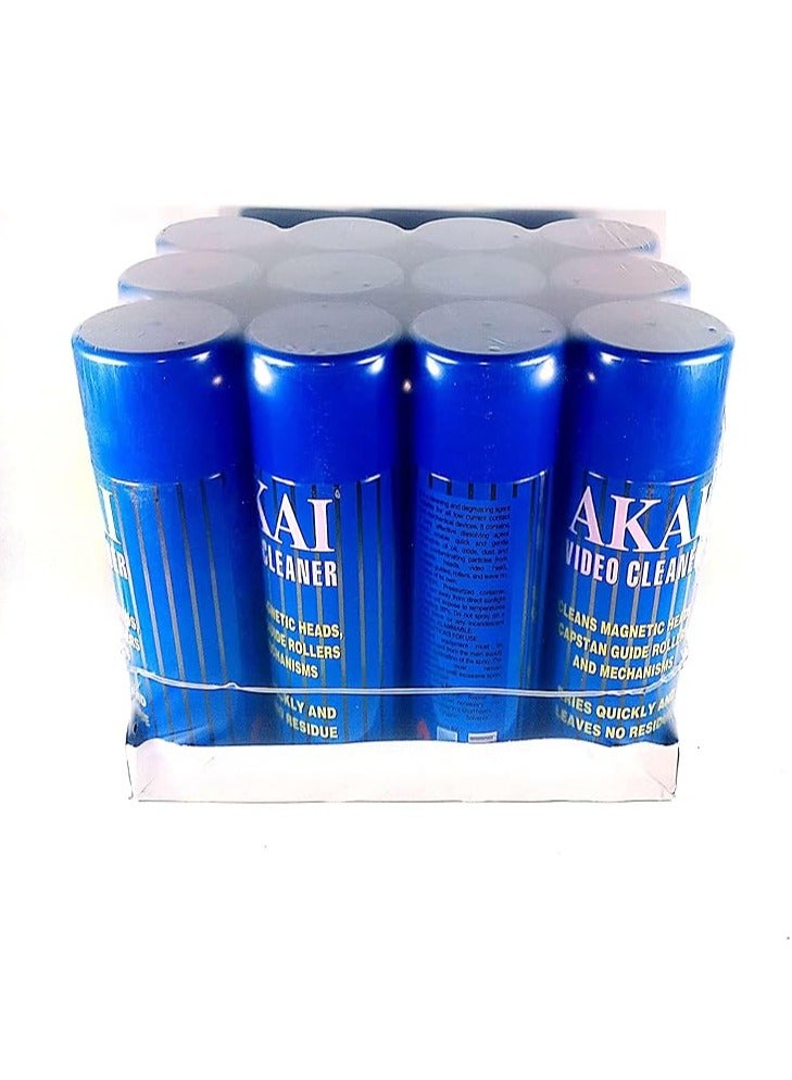 أكاي 12 زجاجه منظف ومنفاخ غبار من اكاي متوافق مع اجهزة البي سي واللابتوب 250 ML - Image 1