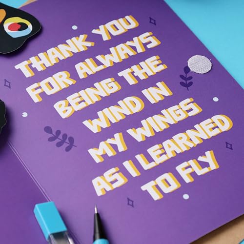 Oye Happy - Teacher’s Day Butterfly Greeting Card | Handmade Card for Teacher, Mentor, Sir & Madam | Thank You & Appreciation Card for Teacher’s Day - Image 4