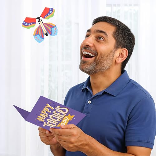 Oye Happy - Teacher’s Day Butterfly Greeting Card | Handmade Card for Teacher, Mentor, Sir & Madam | Thank You & Appreciation Card for Teacher’s Day - Image 1