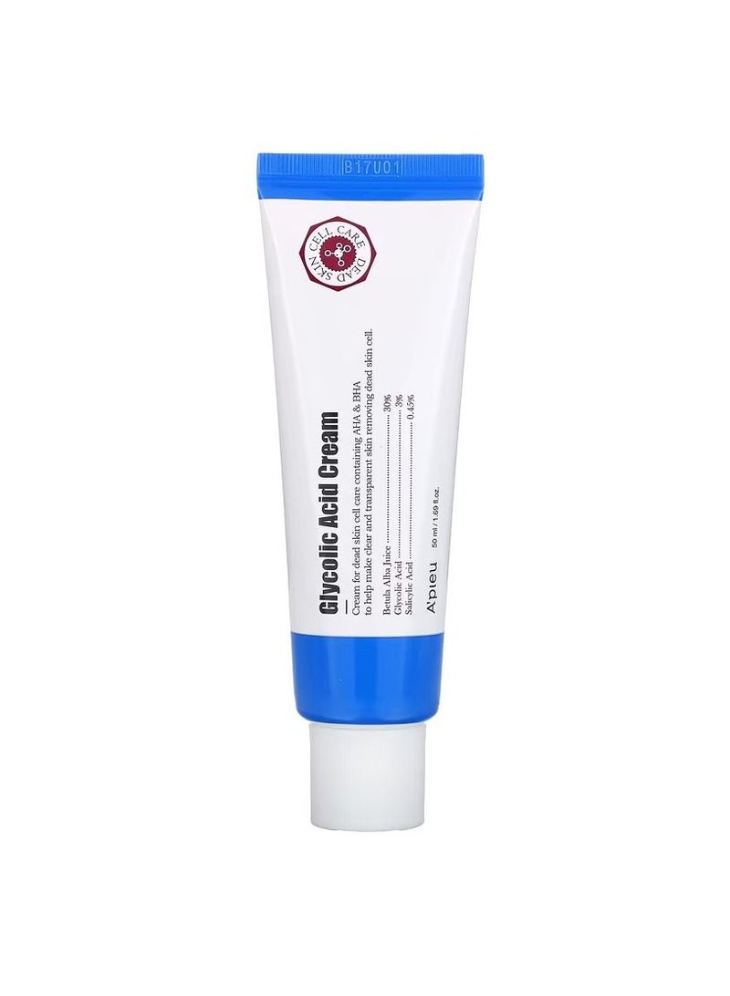 A'Pieu, Glycolic Acid Cream, 1.69 fl oz (50 ml) - Image 1