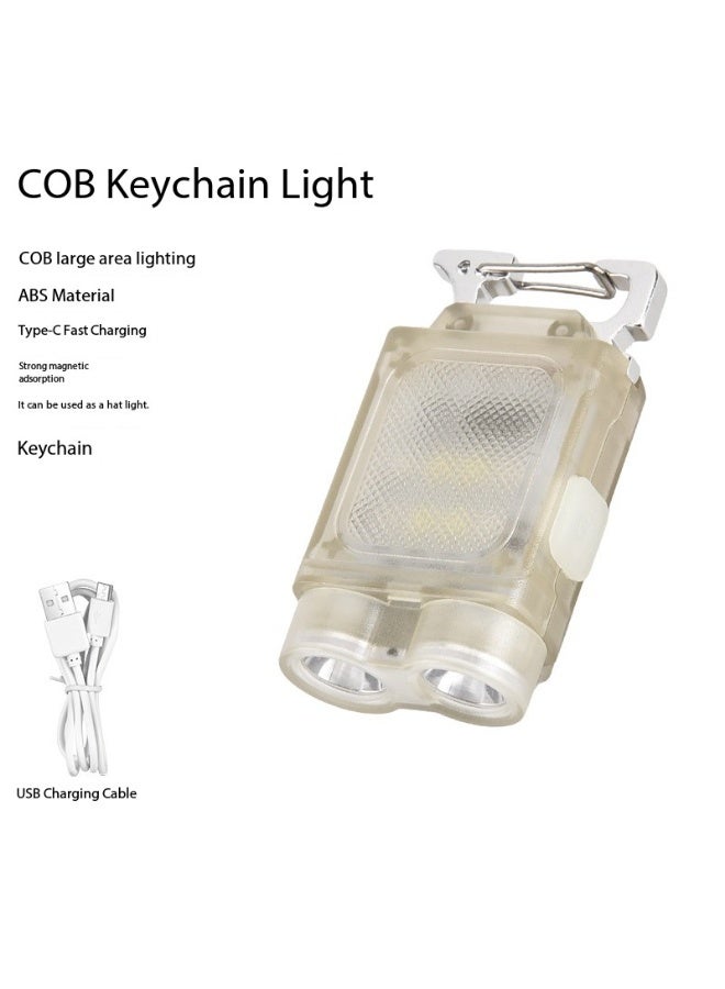 SKT Shiketro High-Intensity Keychain Flashlight, Super Bright, Rechargeable, Multifunctional, Mini Portable Magnetic Work Light for Outdoor Camping - Image 2