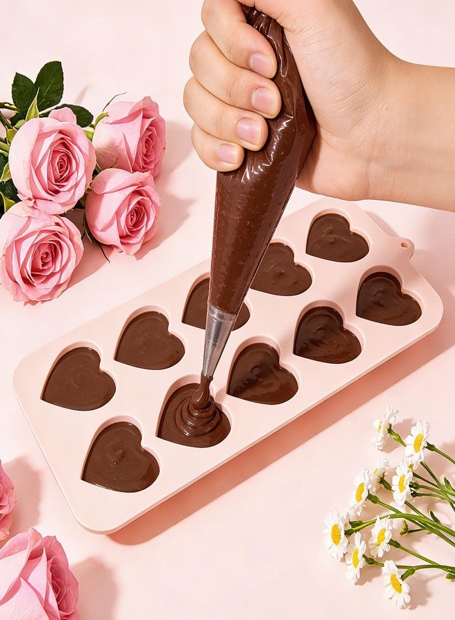 Dootafy Heart Shape Chocolate Molds,10-Cavity Valentine's Day Silicone Candy Mold, 3 Pack Food-Grade Non-Stick Heart Soap Molds for Wax Melts, Chocolate, Jellies Valentine's Day Gifts - Image 5