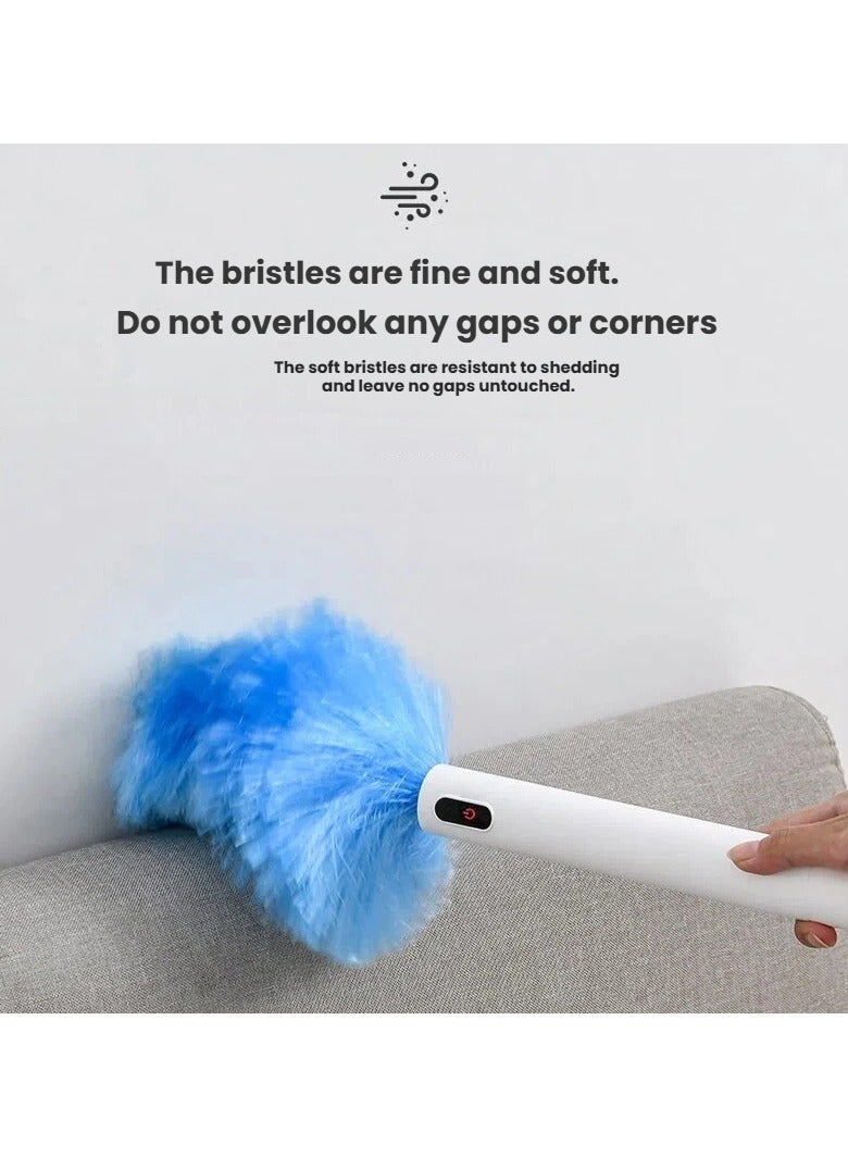general USB Rechargeable Electric Duster - 360° Rotating Telescopic Dust Brush Cordless for Home Car Office Cleaning - Image 3