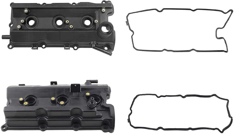 MYSMOT 264971 264972 Engine Valve Covers wGasket Left Right for Infiniti FX35 20032008 G35 20032007 M35 20062008 350Z 20032008 V6 35L 13264AM600 13264AM610 132708J112 132708J102 Pack of 2