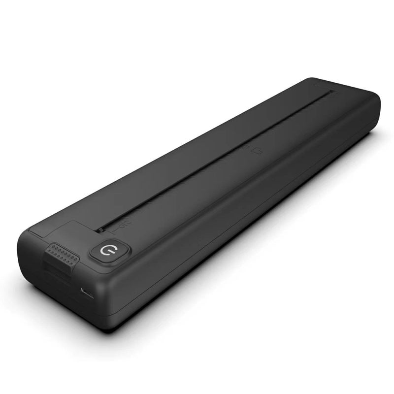 Portable Bluetooth Printer: Black Mini Inkless Thermal Printer - 200Dpi High Clear Print, 1000mAh Battery for Home Office, Travel & Business Use - Image 1