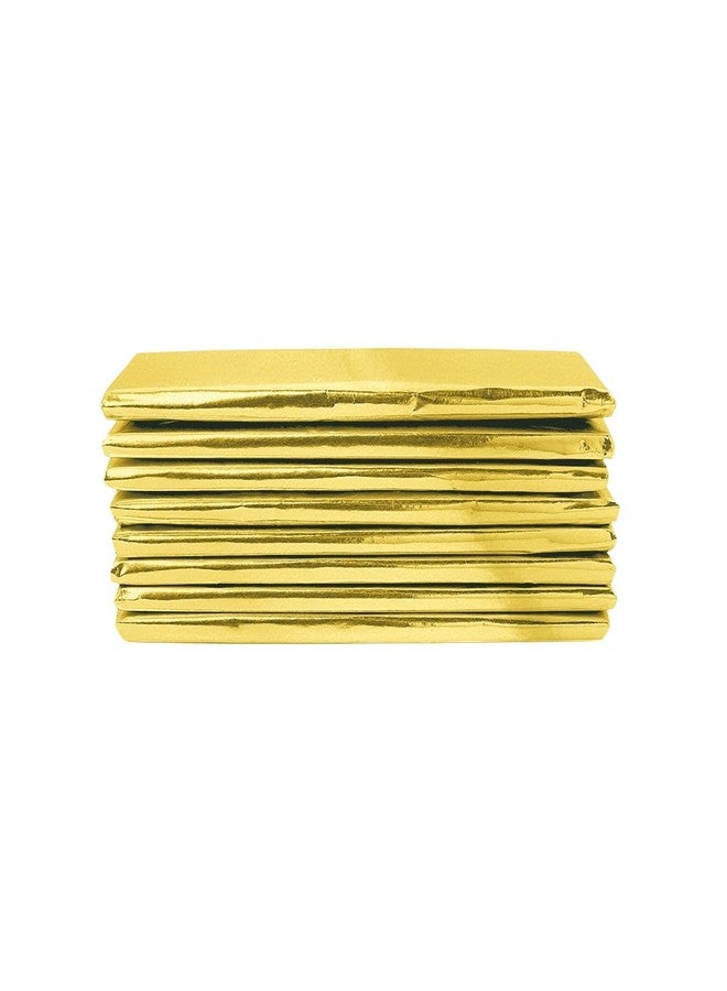 FOILMAN Foil Wrapper - Pack of 100 Candy Bar Wrappers with Thick Paper Backing - Folds and Wraps Well - Best for Wrapping 1.55Oz Candies/Chocolate Bars/Gifts - Size 6 x 7.5-inch (Gold) - Image 2