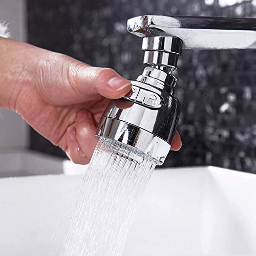 ONICORN® Water Saving Anti-Splash Tap Short Head Kitchen Faucet Aerator 360 Rotate with 2 Modes Sink Sprayer Extension Device Pack of 1 Pcs, Plastic;ABS;Rubber - Image 2