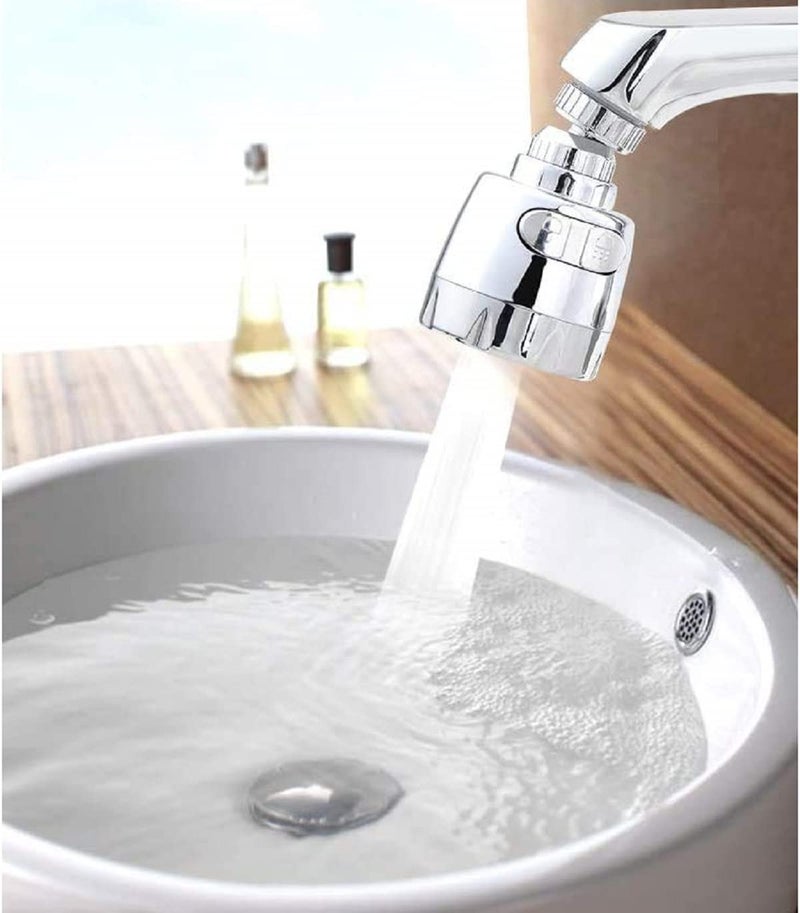 ONICORN® Water Saving Anti-Splash Tap Short Head Kitchen Faucet Aerator 360 Rotate with 2 Modes Sink Sprayer Extension Device Pack of 1 Pcs, Plastic;ABS;Rubber - Image 4