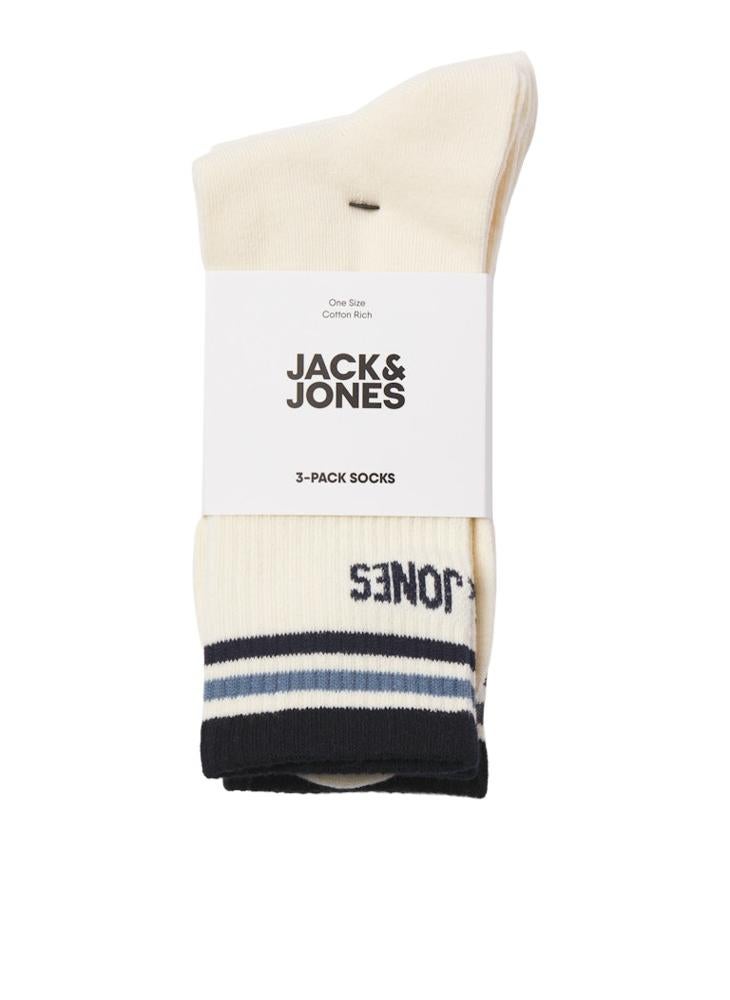 JACK & JONES - Jackurt 3 Pack Tennis Crew Socks - Image 1
