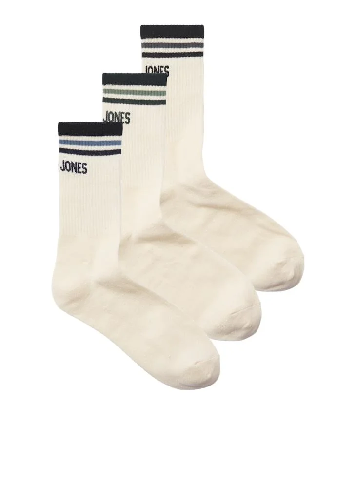 جاك اند جونز Jackurt 3 Pack Tennis Crew Socks