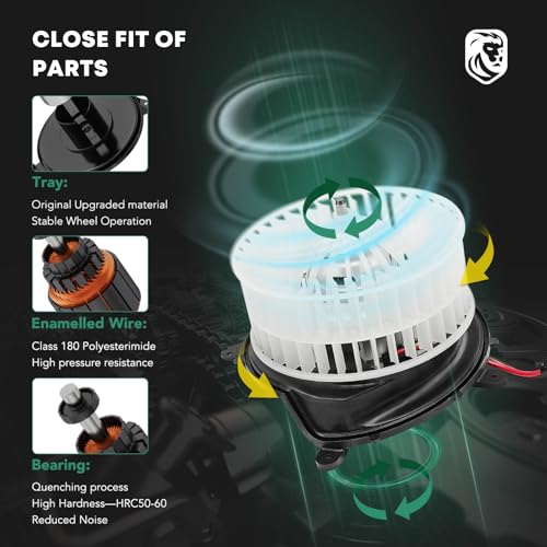 YHTAUTO A/C Heater Blower Motor Fan Assembly for Mercedes-Benz S350 S430 S500 S600 CL500 CL600 CL55 AMG, Front Side - Image 5