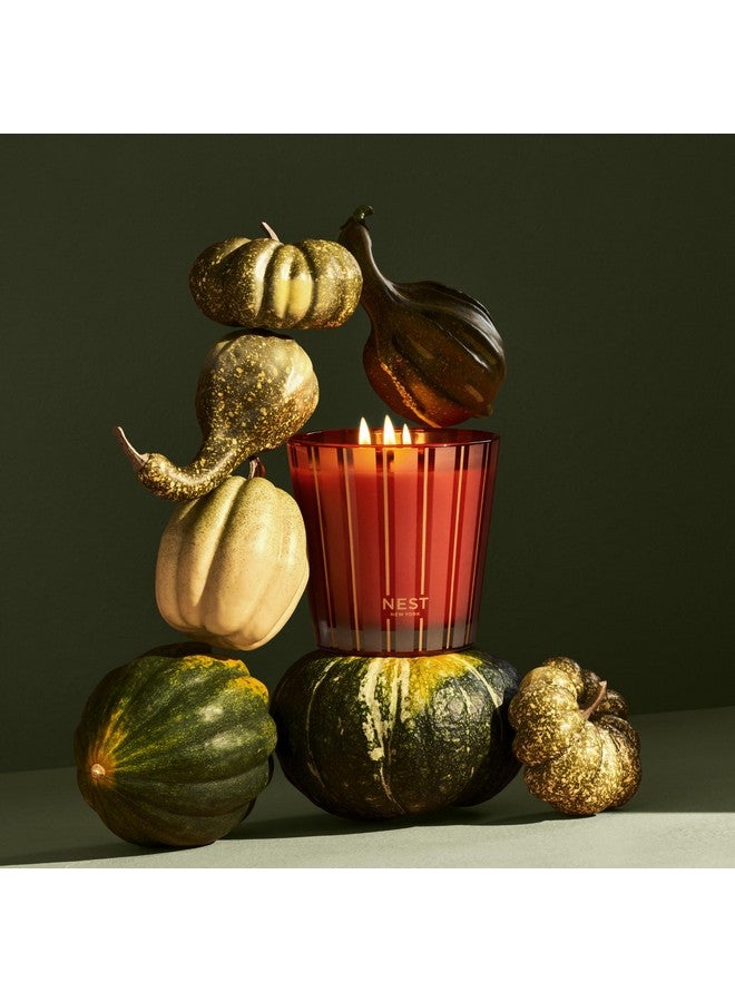 Nest New York NEST New York Scented 3-Wick Candle, Pumpkin Chai - 21.2 oz - Up to 100-Hour Burn Time - Reusable Glass Vessel  - Image 2
