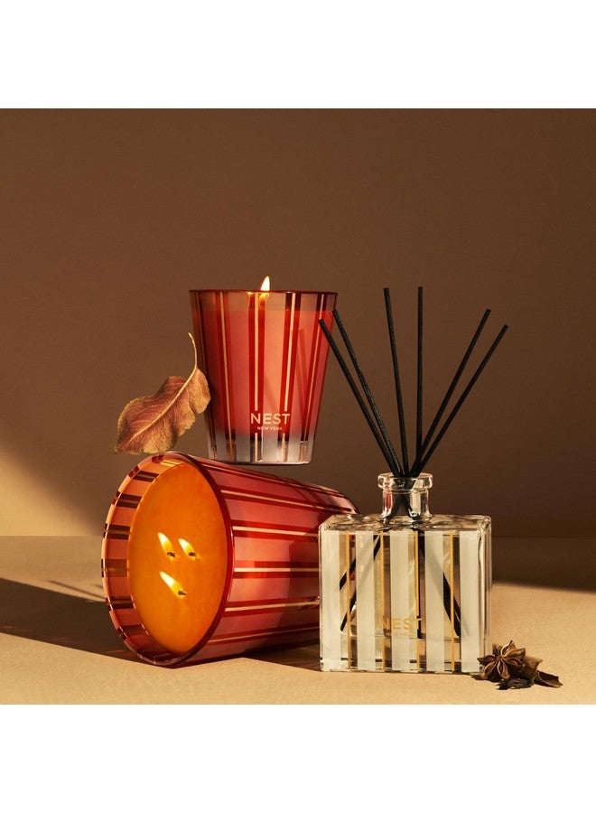 Nest New York NEST New York Scented 3-Wick Candle, Pumpkin Chai - 21.2 oz - Up to 100-Hour Burn Time - Reusable Glass Vessel  - Image 4