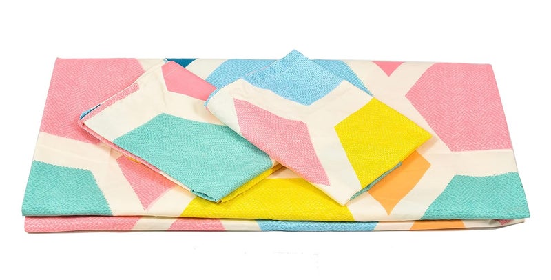 UmI. Umi Super Soft Brushed Microfiber Cotton Double Bedsheet With 2 Pillow CoversBedsheet 90X100Inches Pillow Cover 17X27Cm 144 Tc Pink - Image 2