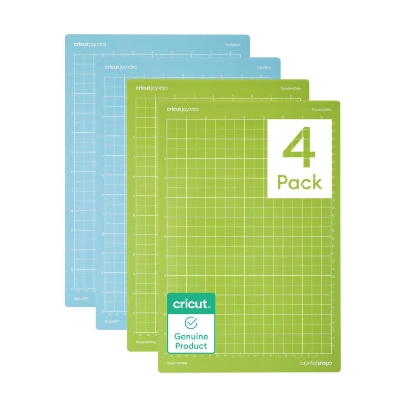 Cricut Mat Variety Pack (4 Count, 8.5in x 12in) - for Joy Xtra Machine - Includes 2 StandardGrip & 2 LightGrip - Image 1