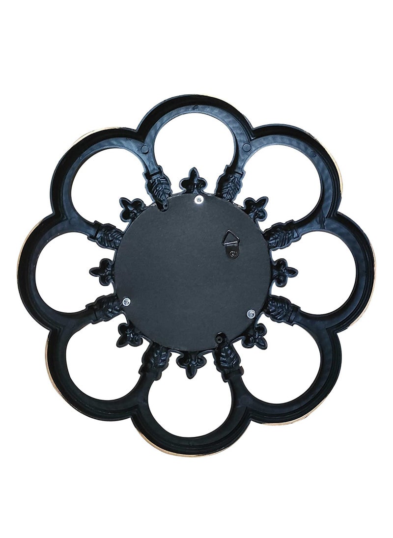 Art Street Art Street Set of 2 Beautiful Flower Shape Wall Mirrors for Home Dcor Round Shape Bronze Decorative Wall Mirror for Living Room Decoration (Bronze, Size -10 x 10 Inchs)  - Image 4