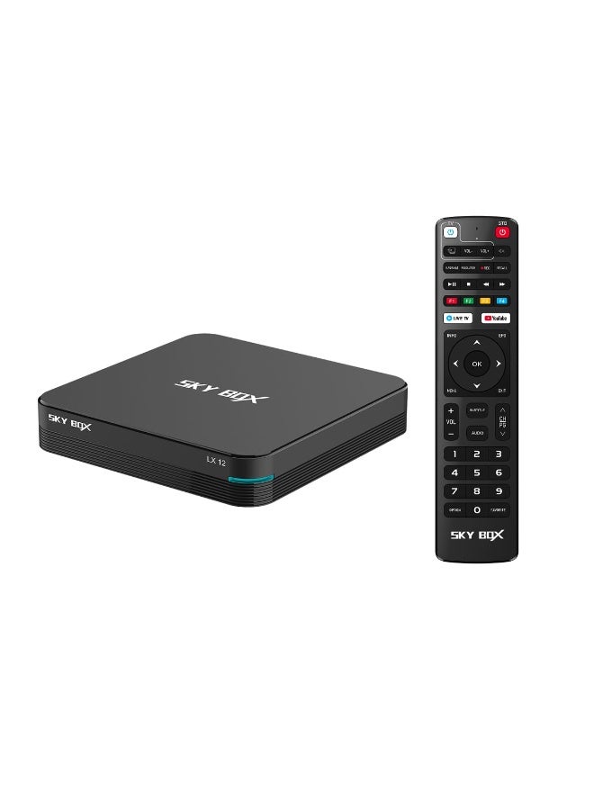 جهاز استقبال الوسائط SKY BOX LX12 4K UHD Linux مع دعم - Image 1