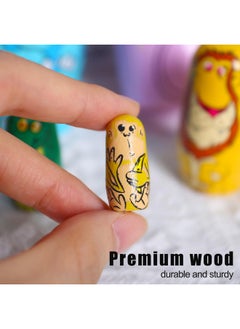 6Pcs Russian Nesting Dolls, Matryoshka Doll Stacking Dolls Wooden Animal Nesting Dolls Handmade Toys For Kids Birthday Home Decor - pzsku/Z49A0913632C3A9260EEBZ/45/_/1732773976/f3a9ea13-2756-48f2-8572-8dd028d7b9a9