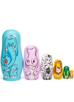 6Pcs Russian Nesting Dolls, Matryoshka Doll Stacking Dolls Wooden Animal Nesting Dolls Handmade Toys For Kids Birthday Home Decor - pzsku/Z49A0913632C3A9260EEBZ/45/_/1732773981/7b140ffa-9c9c-4882-96e0-ad4c3377794f