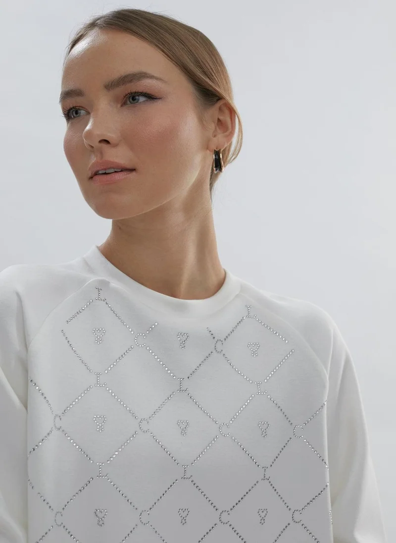 Lola Casademunt Lola sweatshirt with rhinestone details