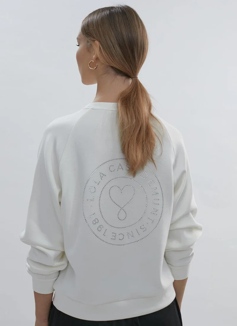 Lola Casademunt Lola sweatshirt with rhinestone details