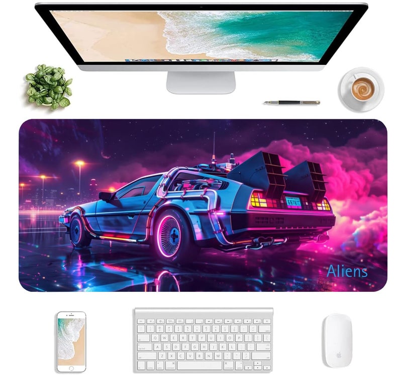 Aliens Extended Gaming Mouse Pad Desk Mat for Computer, Laptop, Keyboard, Smooth Cloth Surface, Nonslip Rubber Base, Compatible with Laser and Optical Mouse, Office, Home 580x280mm (EXT-56) - Image 2