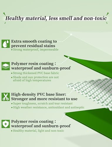 GINIDEAR Guinea Pig Cage Liner, for 28"x13" Area Litter Box & Hay Feedder for Guinea Pig Rabbits Hamsters Hedgehogs Ferrets and Other Small Animals. Green - Image 2