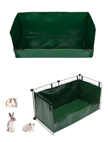 GINIDEAR Guinea Pig Cage Liner, for 28"x13" Area Litter Box & Hay Feedder for Guinea Pig Rabbits Hamsters Hedgehogs Ferrets and Other Small Animals. Green - Image 1