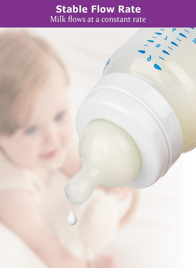 joyfeed Silicone Nipples for Philips Avent Anti-Colic Baby Bottles,Size 2 Nipple,3m+,Meudim Flow, 4 Count - Image 5