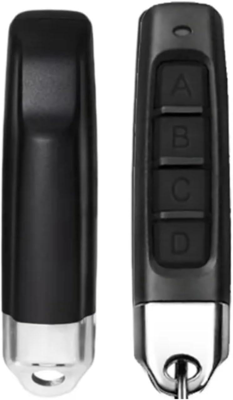 433MHz Auto Copy Remote Control Electric Garage Door Opener Controller Duplicator Clone Cloning Code 4 Keys Transmitter (Black) - Image 1