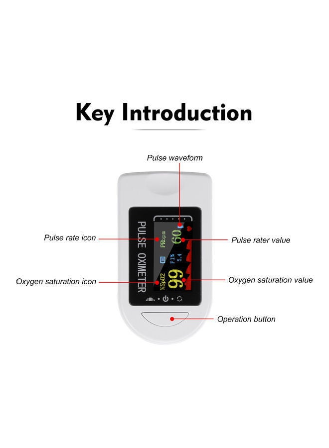 NIBEMINENT Pulse Oximeter With Lanyard Cable - Image 4
